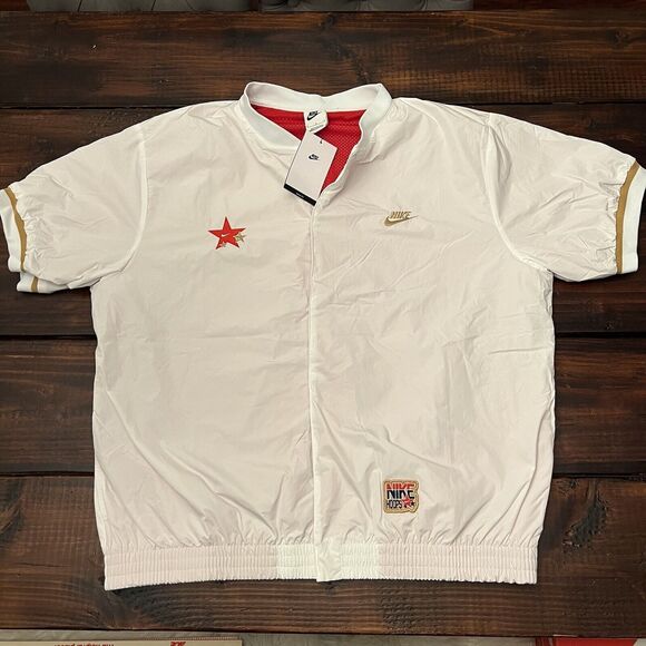 Nike Team USA Basketball Warm-Up Short Sleeve Jacket - Picture 1 of 6